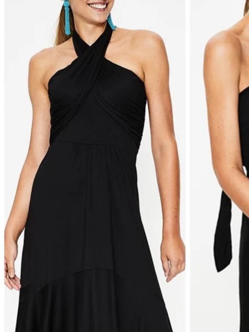 Boden Black Multi-Way Midi Maxi Dress